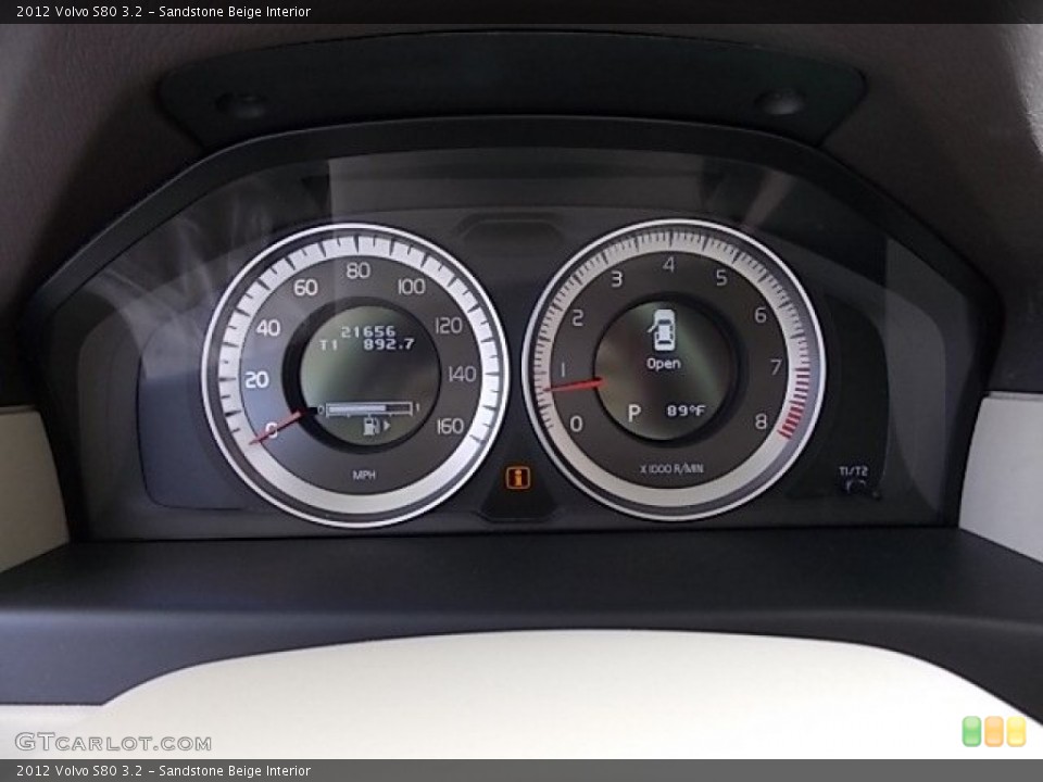 Sandstone Beige Interior Gauges for the 2012 Volvo S80 3.2 #92460223