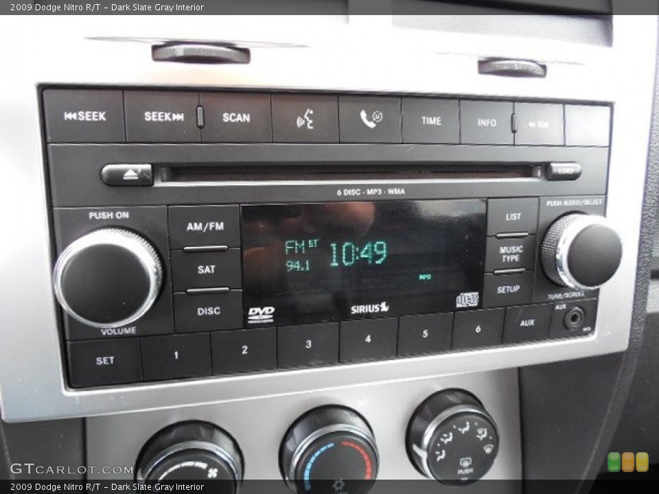 Dark Slate Gray Interior Audio System for the 2009 Dodge Nitro R/T #92462185
