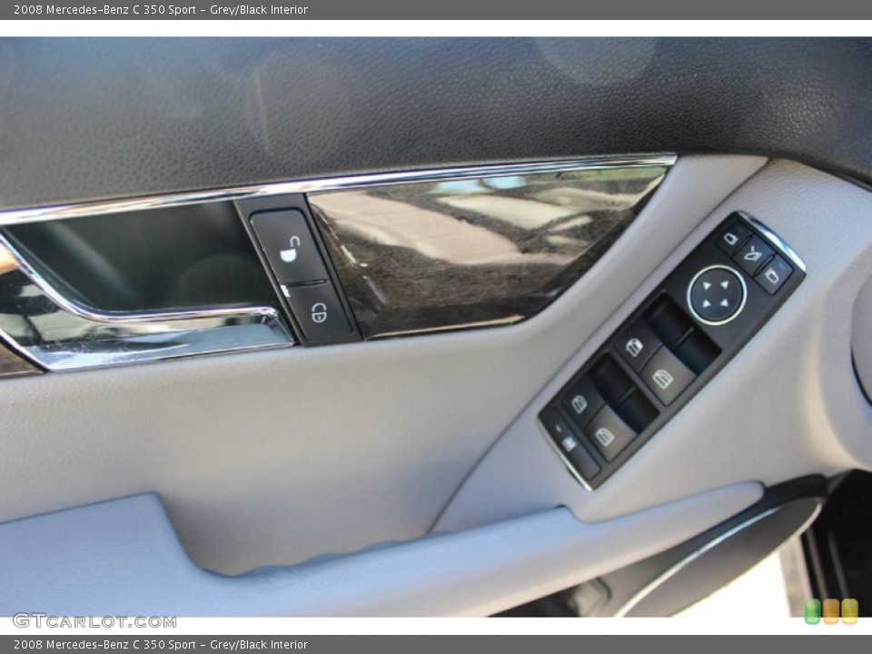 Grey/Black Interior Controls for the 2008 Mercedes-Benz C 350 Sport #92464186