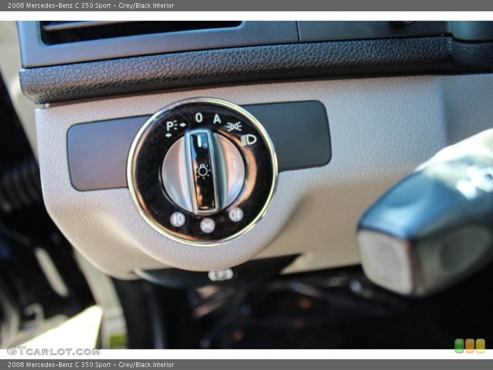 Grey/Black Interior Controls for the 2008 Mercedes-Benz C 350 Sport #92464204