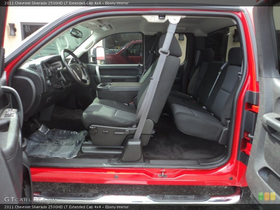 Ebony Interior Photo for the 2011 Chevrolet Silverado 2500HD LT Extended Cab 4x4 #92466202