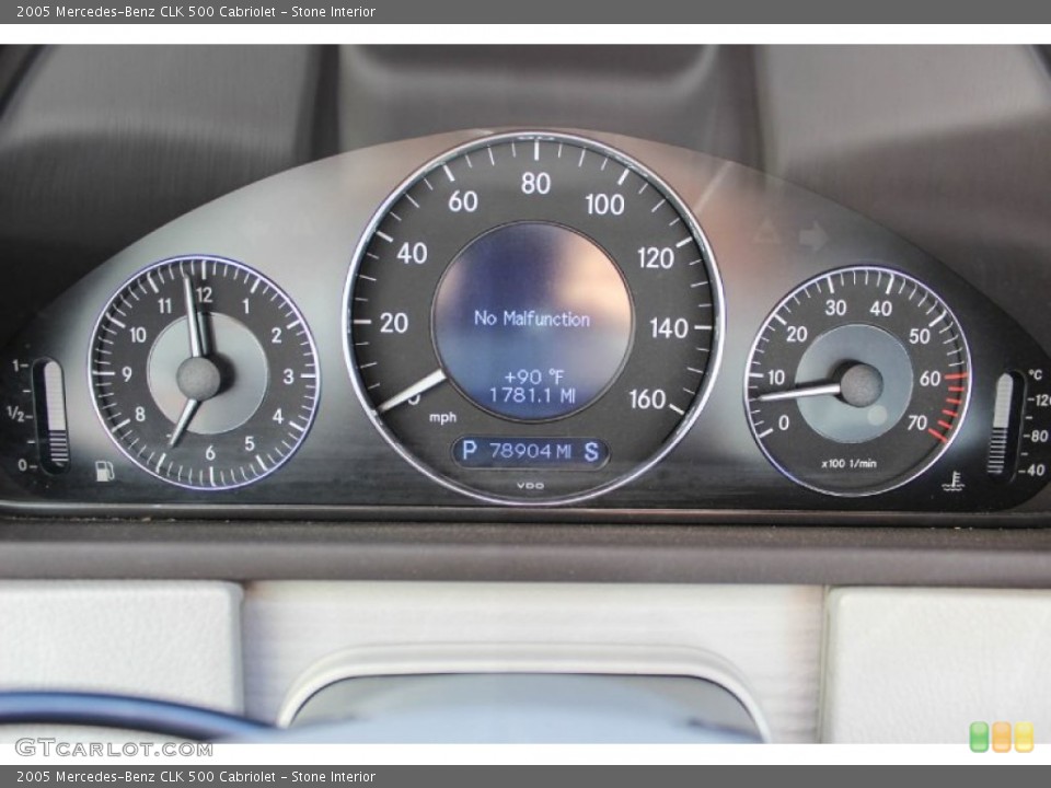 Stone Interior Gauges for the 2005 Mercedes-Benz CLK 500 Cabriolet #92466262