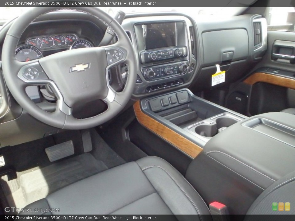 Jet Black Interior Prime Interior for the 2015 Chevrolet Silverado 3500HD LTZ Crew Cab Dual Rear Wheel #92469058