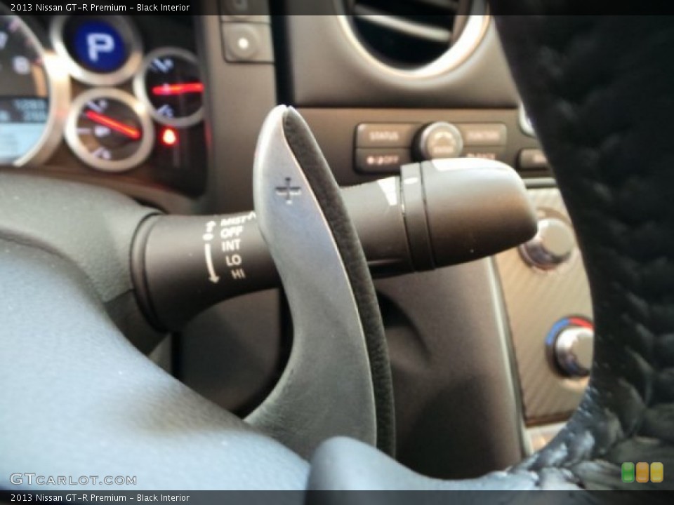 Black Interior Controls for the 2013 Nissan GT-R Premium #92474518