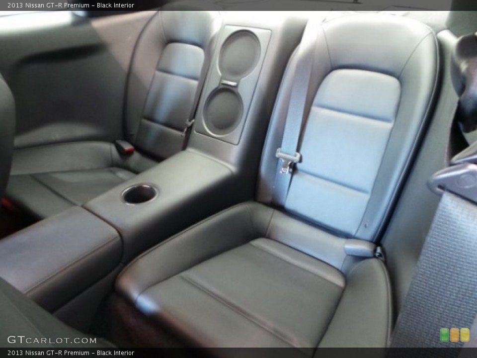 Black Interior Rear Seat for the 2013 Nissan GT-R Premium #92474521
