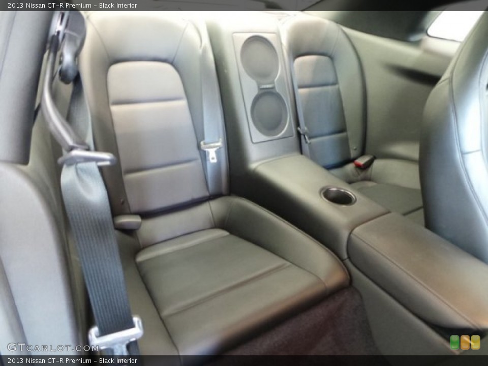 Black Interior Rear Seat for the 2013 Nissan GT-R Premium #92474536