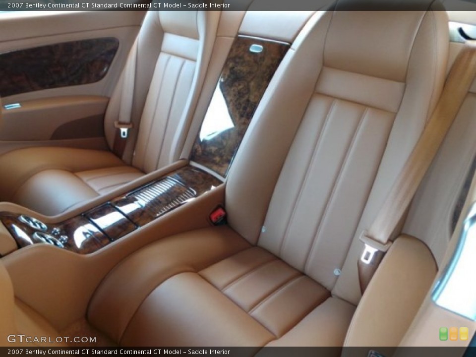 Saddle Interior Rear Seat for the 2007 Bentley Continental GT  #92474767