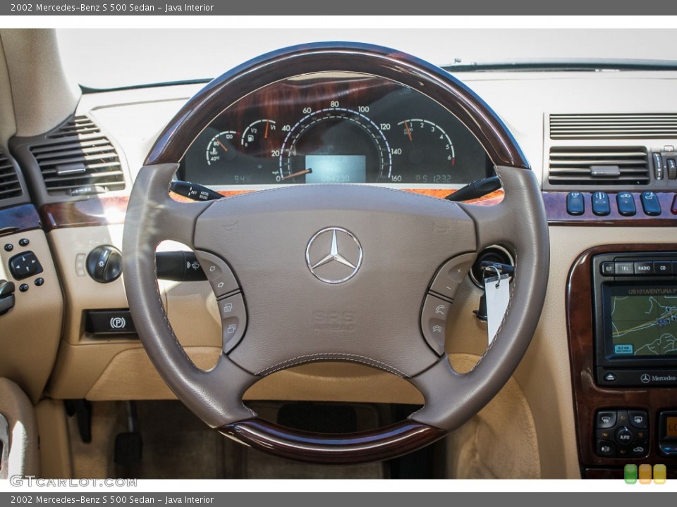 Java Interior Steering Wheel for the 2002 Mercedes-Benz S 500 Sedan #92481965