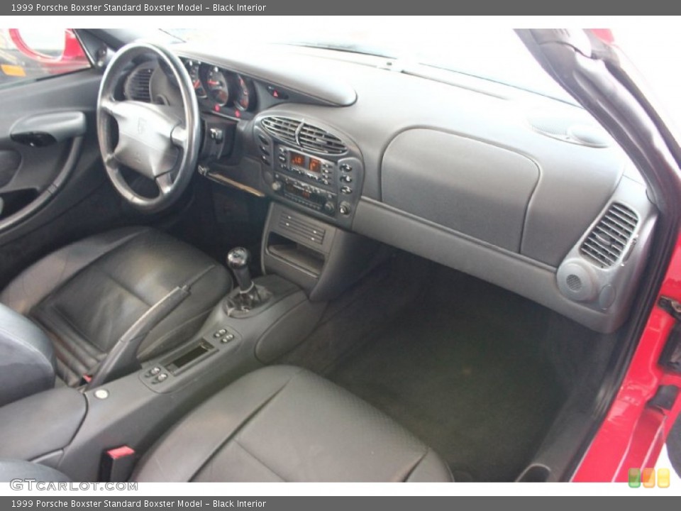 Black Interior Dashboard for the 1999 Porsche Boxster  #92483423