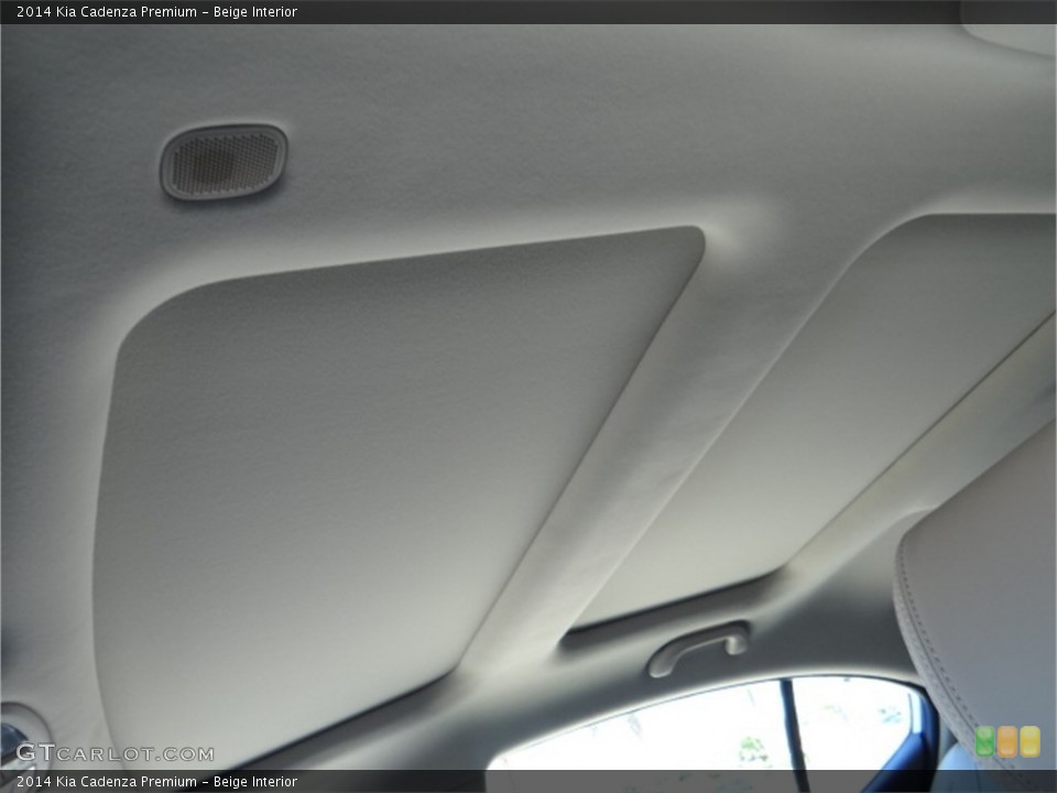 Beige Interior Sunroof for the 2014 Kia Cadenza Premium #92484704