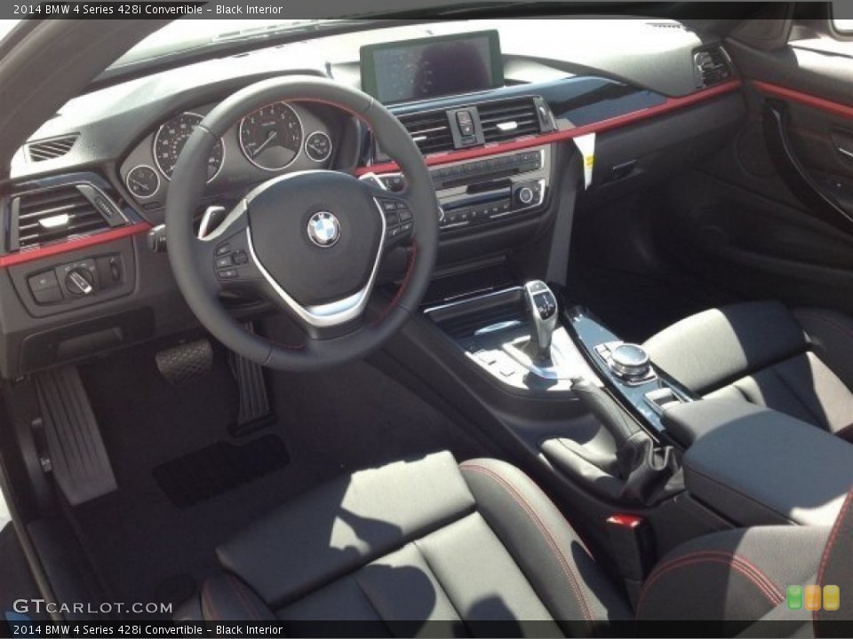 Black Interior Prime Interior for the 2014 BMW 4 Series 428i Convertible #92499318