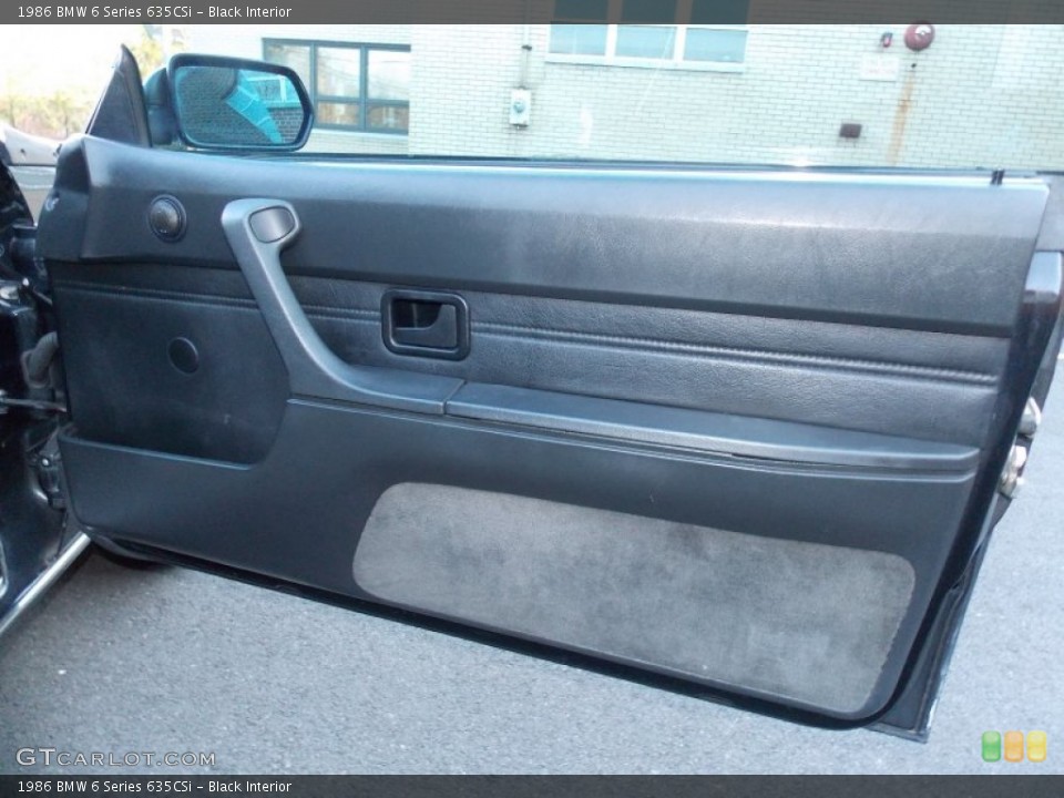 Black Interior Door Panel for the 1986 BMW 6 Series 635CSi #92499899