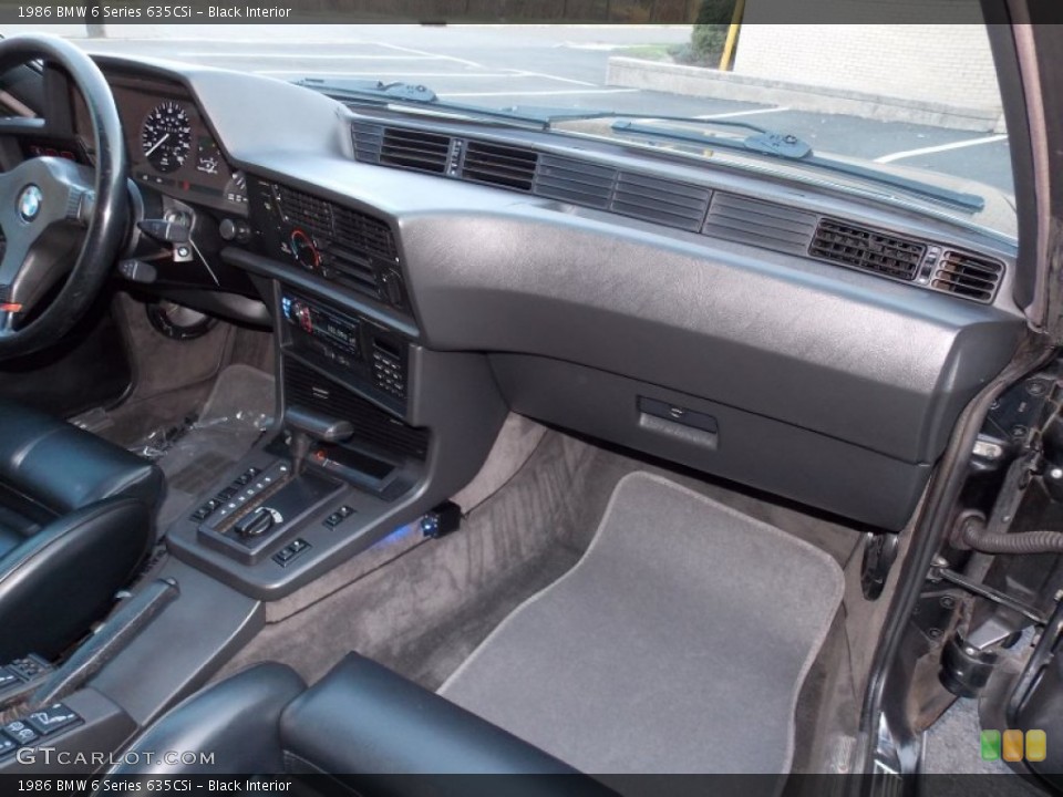 Black Interior Dashboard for the 1986 BMW 6 Series 635CSi #92500005
