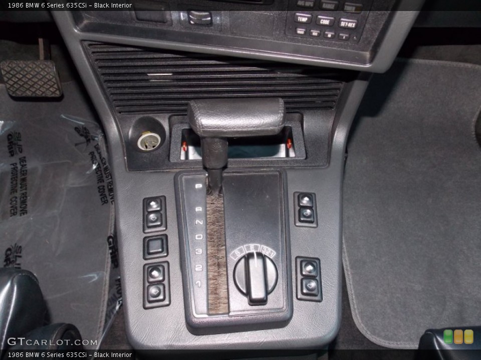 Black Interior Transmission for the 1986 BMW 6 Series 635CSi #92500245
