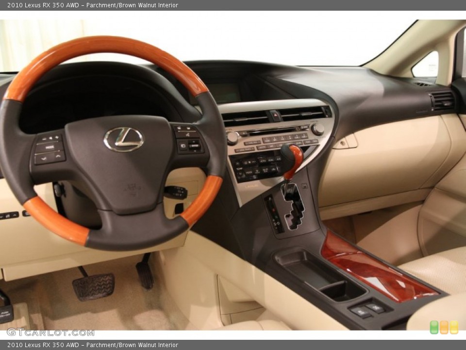 Parchment/Brown Walnut Interior Photo for the 2010 Lexus RX 350 AWD #92500842