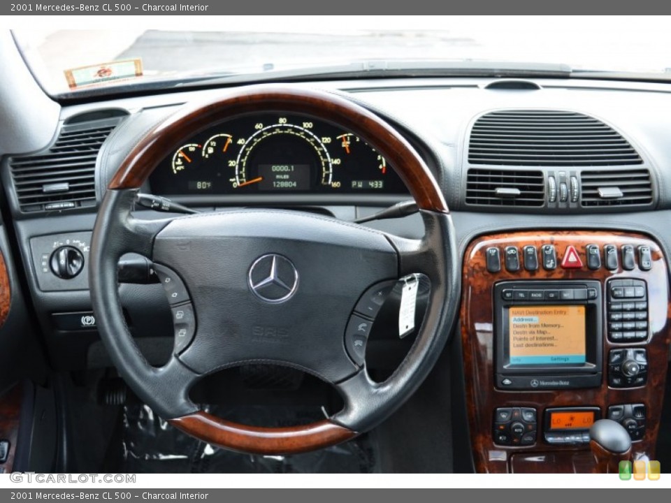 Charcoal Interior Steering Wheel for the 2001 Mercedes-Benz CL 500 #92506353