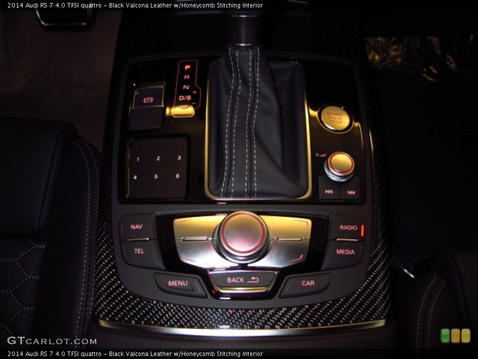 Black Valcona Leather w/Honeycomb Stitching Interior Controls for the 2014 Audi RS 7 4.0 TFSI quattro #92516226
