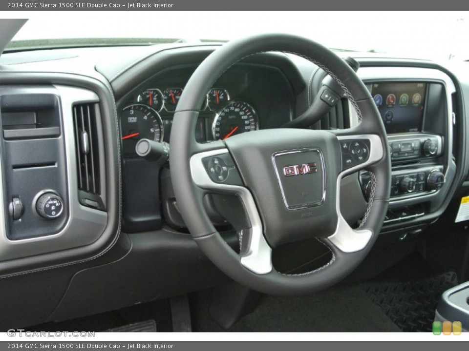 Jet Black Interior Steering Wheel for the 2014 GMC Sierra 1500 SLE Double Cab #92516640