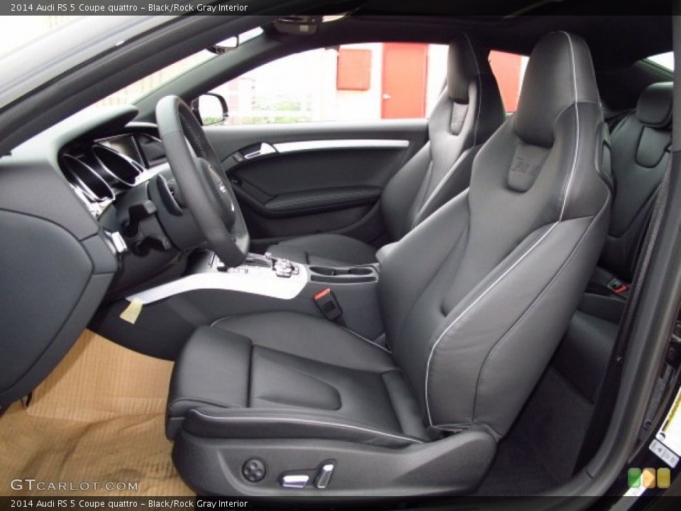 Black/Rock Gray Interior Front Seat for the 2014 Audi RS 5 Coupe quattro #92517756
