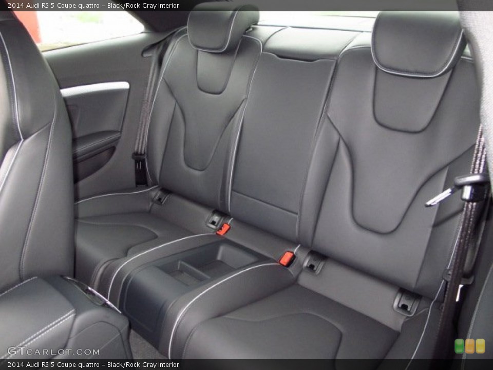 Black/Rock Gray Interior Rear Seat for the 2014 Audi RS 5 Coupe quattro #92517770