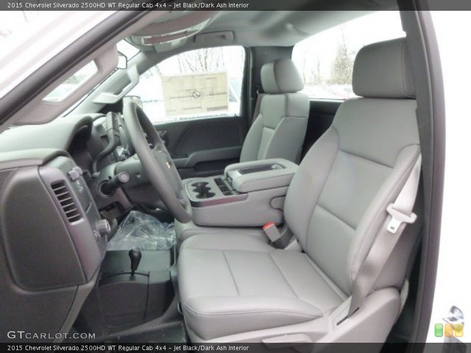 Jet Black/Dark Ash Interior Front Seat for the 2015 Chevrolet Silverado 2500HD WT Regular Cab 4x4 #92520528