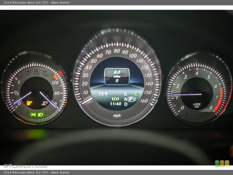 Black Interior Gauges for the 2014 Mercedes-Benz GLK 350 #92525034