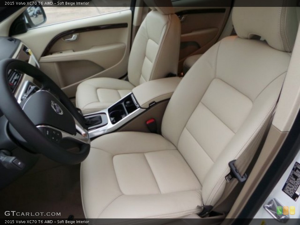 Soft Beige Interior Front Seat for the 2015 Volvo XC70 T6 AWD #92538996