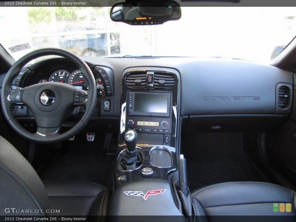 Ebony Interior Dashboard for the 2013 Chevrolet Corvette Z06 #92542002