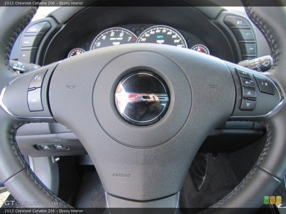 Ebony Interior Controls for the 2013 Chevrolet Corvette Z06 #92542131