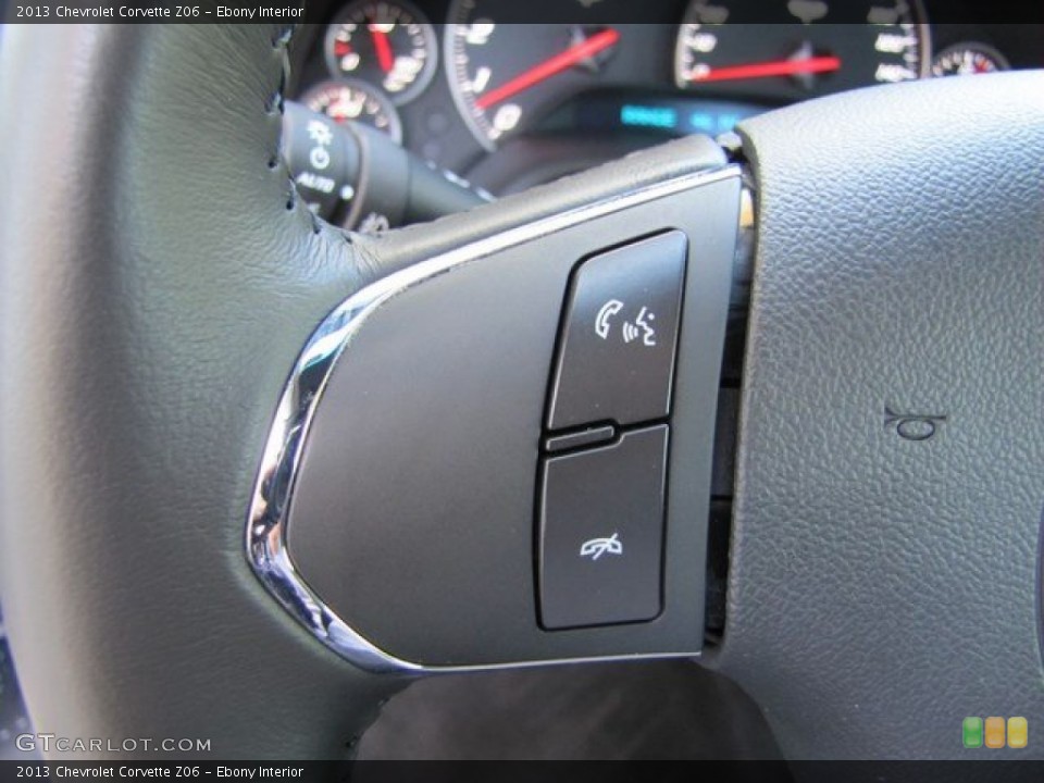Ebony Interior Controls for the 2013 Chevrolet Corvette Z06 #92542143