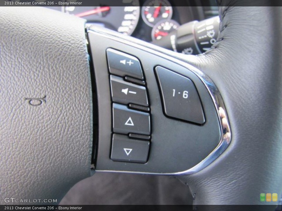 Ebony Interior Controls for the 2013 Chevrolet Corvette Z06 #92542152