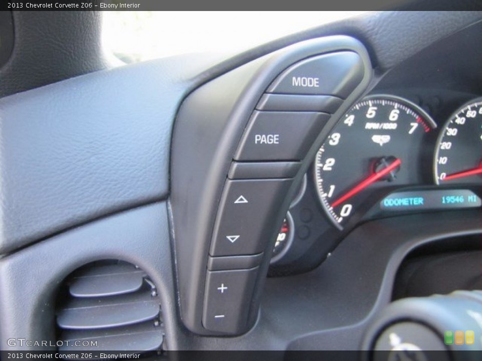 Ebony Interior Controls for the 2013 Chevrolet Corvette Z06 #92542182