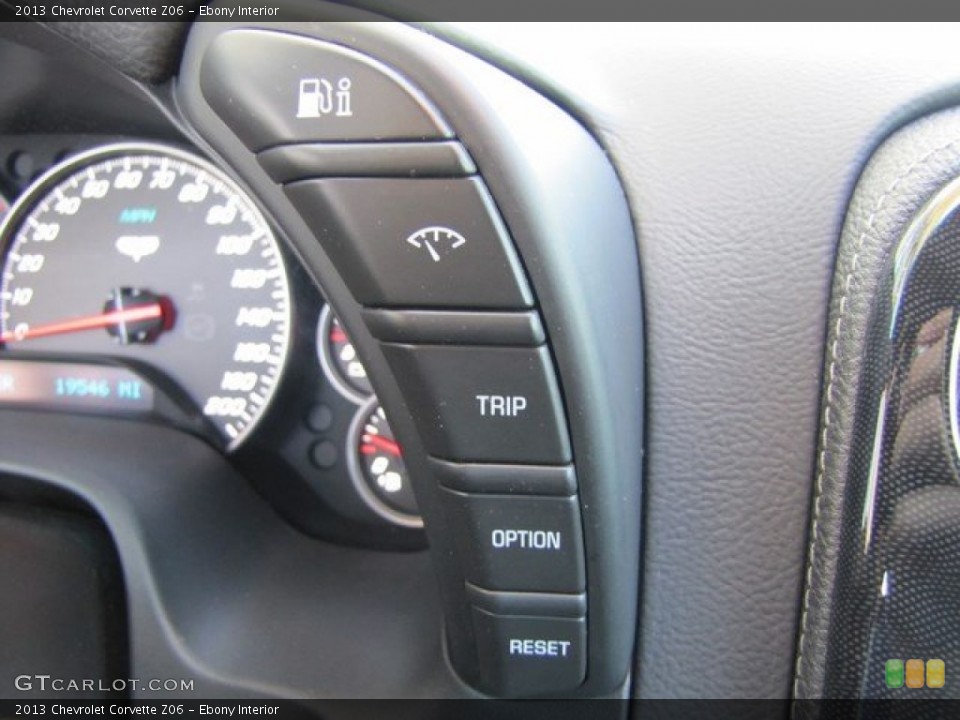 Ebony Interior Controls for the 2013 Chevrolet Corvette Z06 #92542194