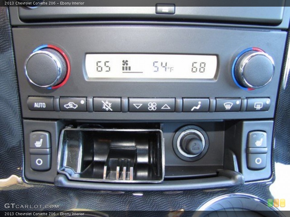 Ebony Interior Controls for the 2013 Chevrolet Corvette Z06 #92542251