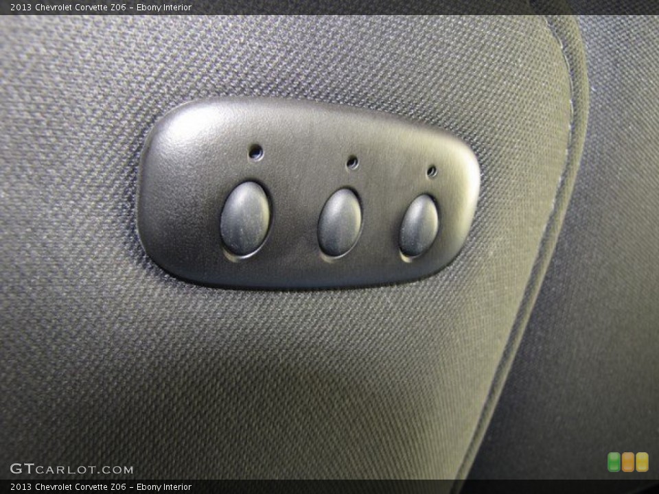 Ebony Interior Controls for the 2013 Chevrolet Corvette Z06 #92542506