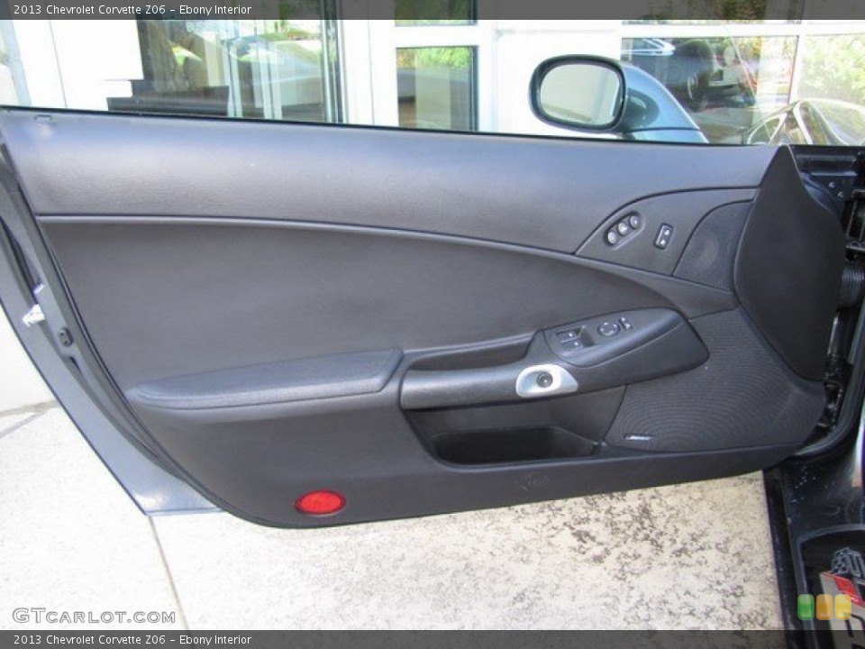Ebony Interior Door Panel for the 2013 Chevrolet Corvette Z06 #92542554