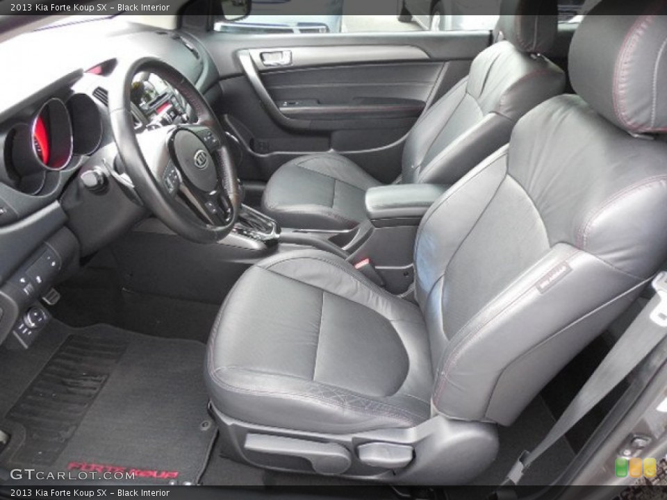 Black Interior Front Seat for the 2013 Kia Forte Koup SX #92544489
