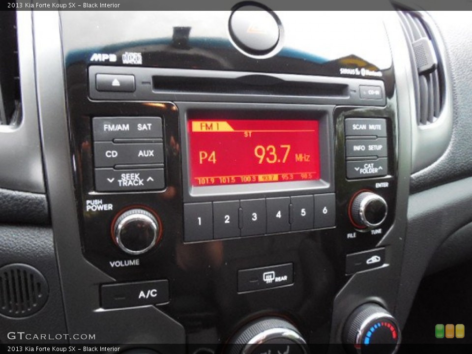 Black Interior Controls for the 2013 Kia Forte Koup SX #92544630