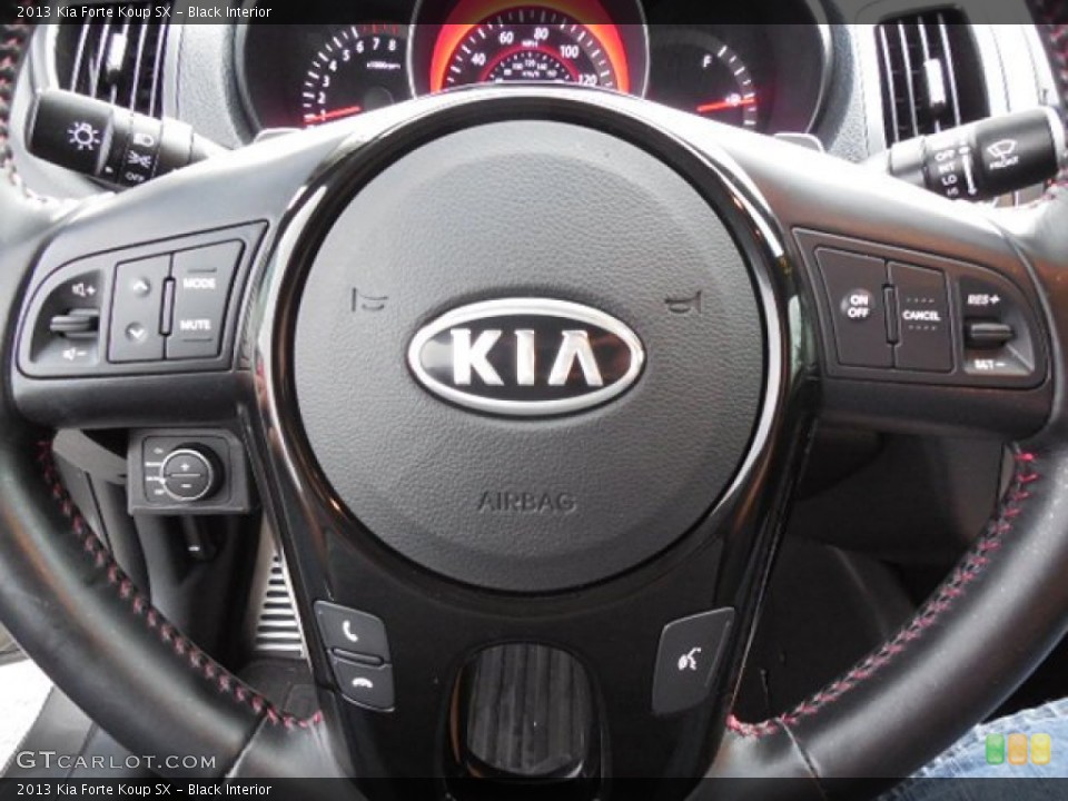 Black Interior Controls for the 2013 Kia Forte Koup SX #92544657