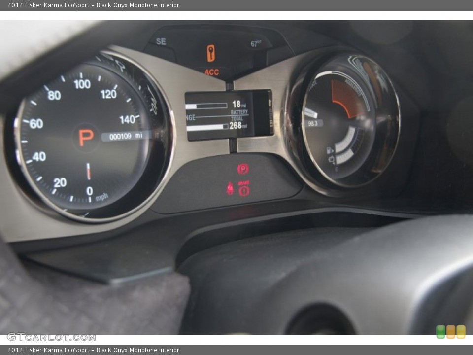 Black Onyx Monotone Interior Gauges for the 2012 Fisker Karma EcoSport #92552867