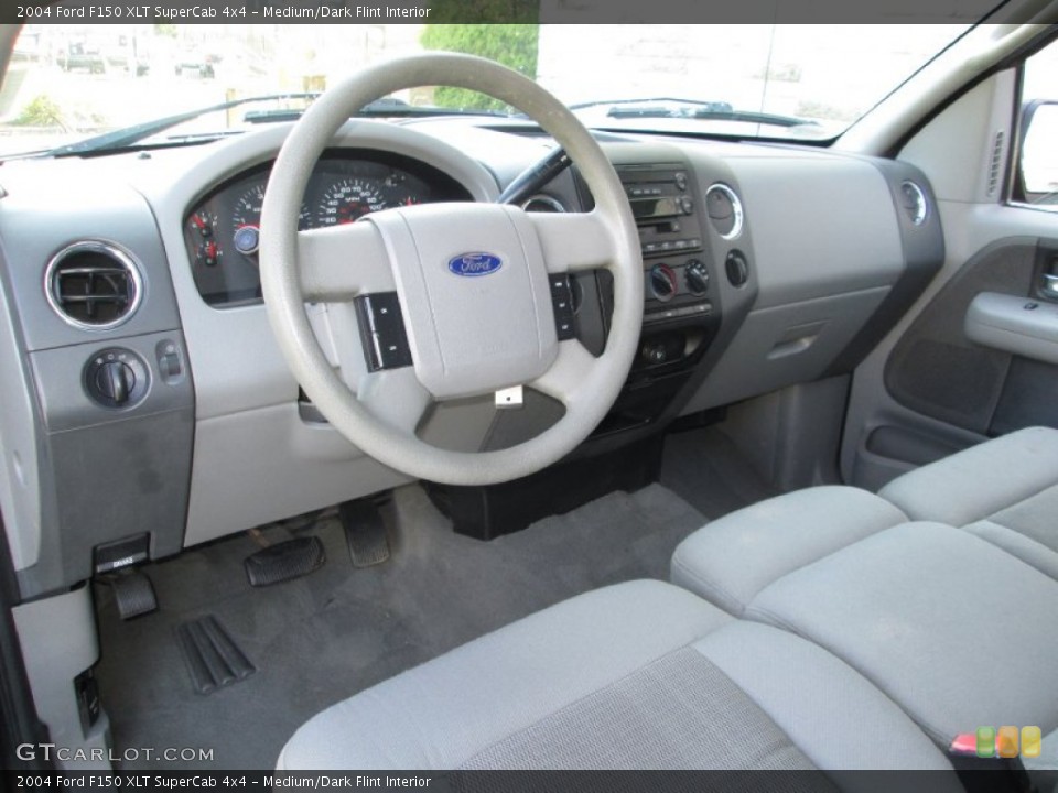 Medium/Dark Flint Interior Dashboard for the 2004 Ford F150 XLT SuperCab 4x4 #92554691