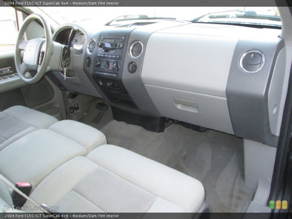 Medium/Dark Flint Interior Dashboard for the 2004 Ford F150 XLT SuperCab 4x4 #92554715