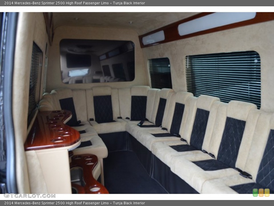 Tunja Black Interior Photo for the 2014 Mercedes-Benz Sprinter 2500 High Roof Passenger Limo #92561510