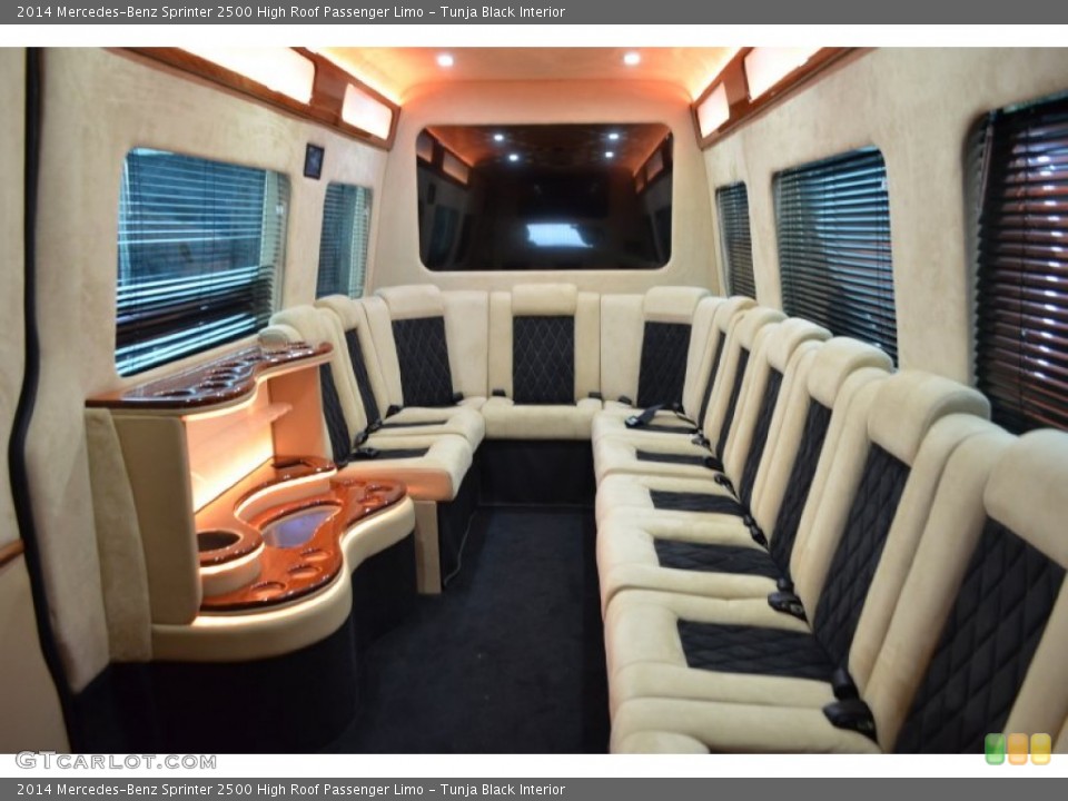 Tunja Black Interior Photo for the 2014 Mercedes-Benz Sprinter 2500 High Roof Passenger Limo #92561627