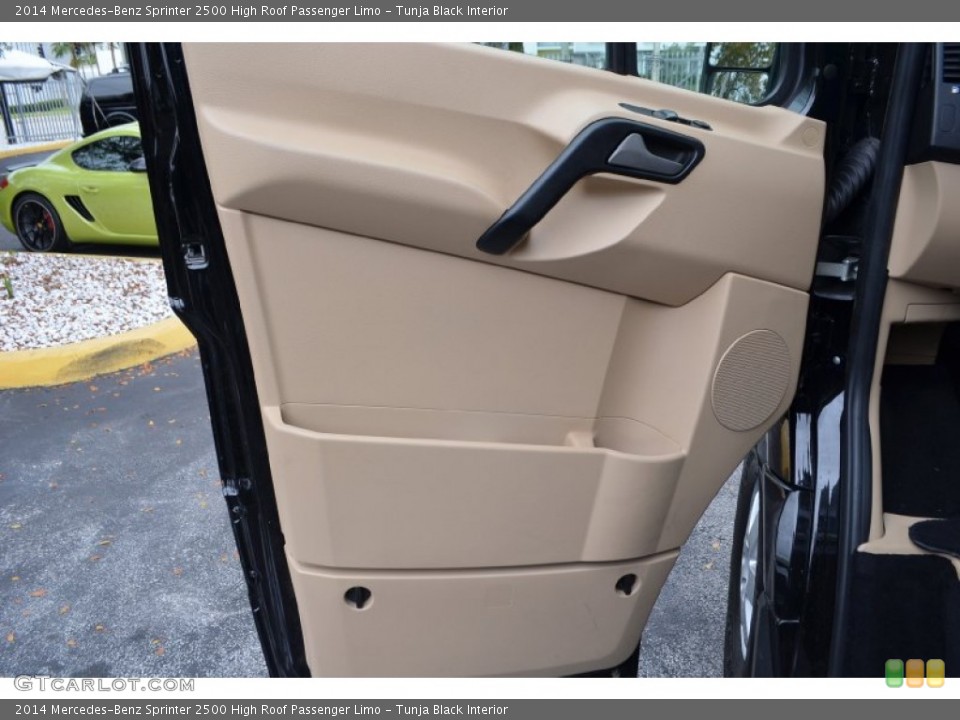 Tunja Black Interior Door Panel for the 2014 Mercedes-Benz Sprinter 2500 High Roof Passenger Limo #92561765