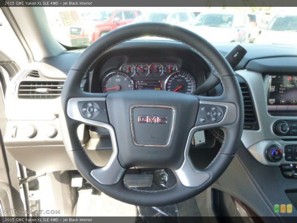 Jet Black Interior Steering Wheel for the 2015 GMC Yukon XL SLE 4WD #92570819