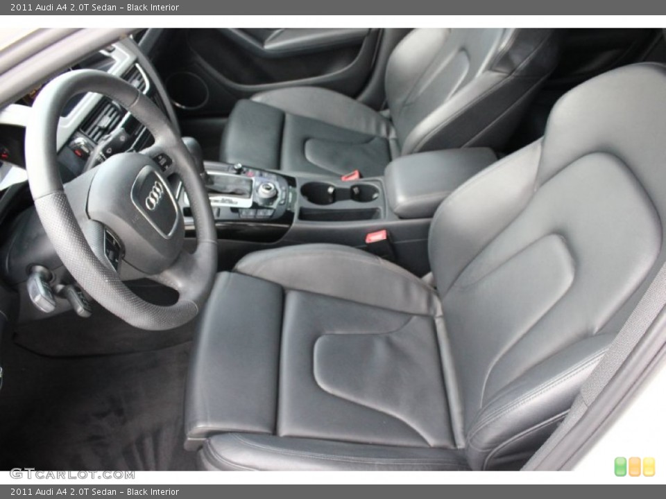 Black Interior Front Seat for the 2011 Audi A4 2.0T Sedan #92573552