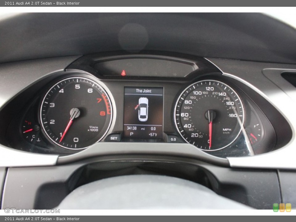 Black Interior Gauges for the 2011 Audi A4 2.0T Sedan #92574446