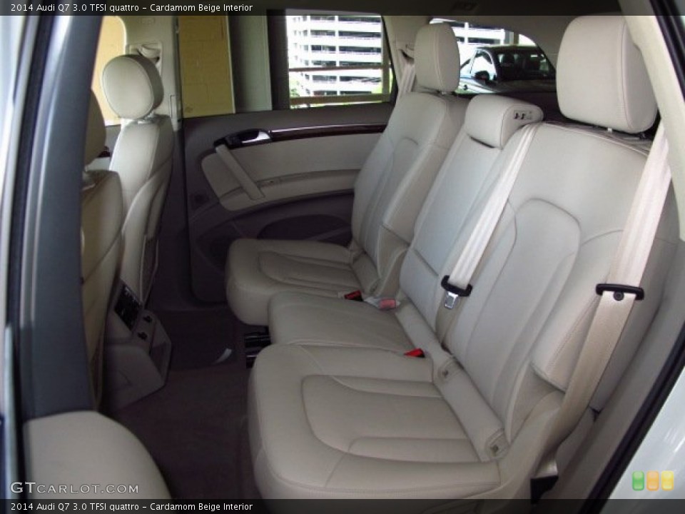 Cardamom Beige Interior Rear Seat for the 2014 Audi Q7 3.0 TFSI quattro #92582834