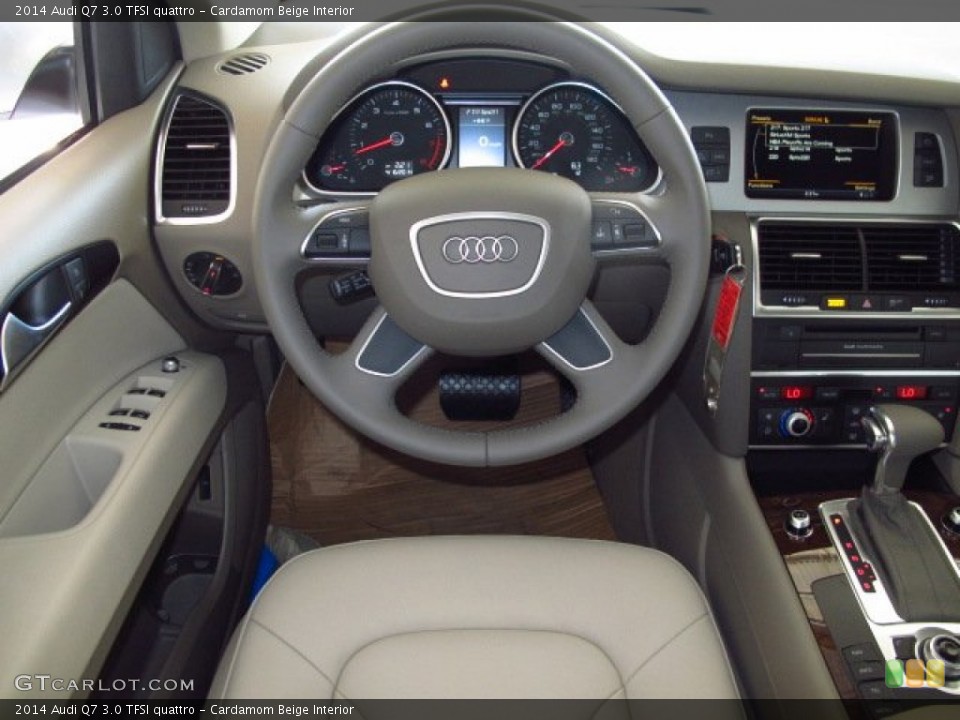 Cardamom Beige Interior Dashboard for the 2014 Audi Q7 3.0 TFSI quattro #92582847